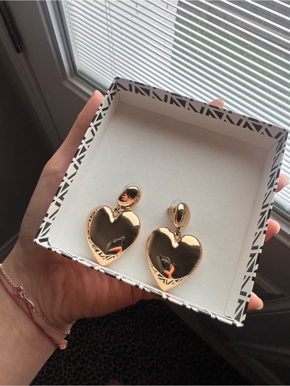 Nordstrom Gold Heart Drop Earrings
